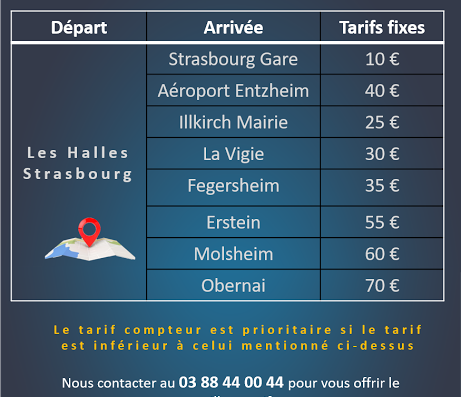 Réserver votre chauffeur de taxi Strasbourg